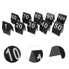 100 Pcs Restaurant Table Sign Acrylic Number Holders Banquet Signs