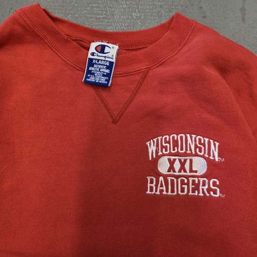 Vintage Wisconsin Badgers Sweatshirt Mens XL Champion Crewneck NCAA College 90s - Picture 2 of 7