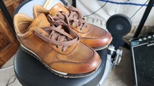 Magnanni Lizandro Mens Size 7 EU 39 Tan Leather Dress Sneaker EUC