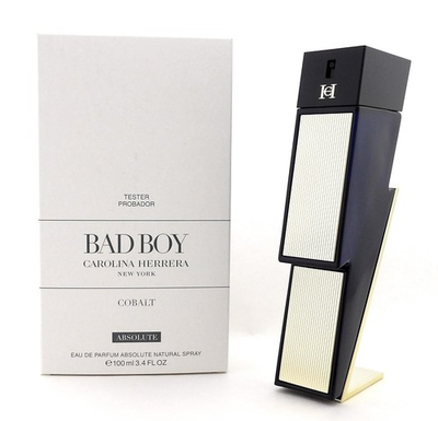 #ad Bad Boy COBALT ABSOLUTE by Carolina Herrera 3.4 oz EDP Spray for Men. New Tester $87.25