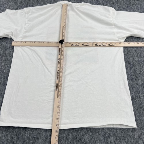 Vintage Batman Superman Shirt Graphic Mens XL White Long Sleeve Christmas DC 90s - Picture 10 of 13