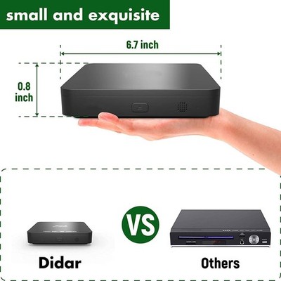 Didar Blu Ray DVD Player Ultra Mini 1080P Blue Ray Disc Player EVP