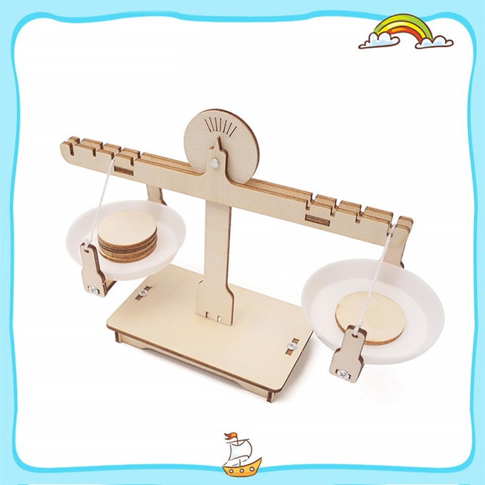Schale Math Balance Scale Lever Wooden Weighing Scale Science Math Teaching Scale ...