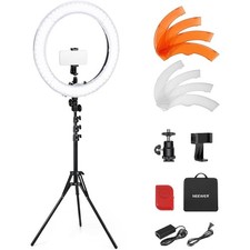 55W 18"/45cm Ring Light Kit New Version , 5600K Dimmable LED Ringlight