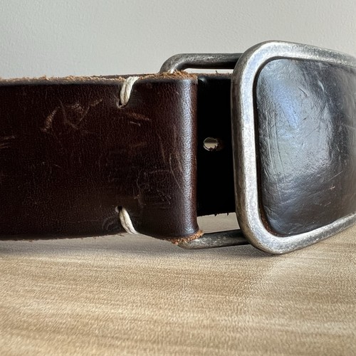 Banana Republic Herren 32 Braun Italienisch Leder Gürtel Vintage Look Hergestellt in den USA - Bild 4 von 24