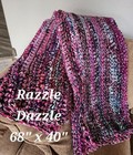 Hand Crocheted Throw Afghan Blanket  - SOFA BLING
