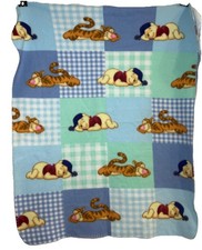 Winnie The Pooh Fleece Baby Blanket Blue Sleepytime Pooh And Tigger
