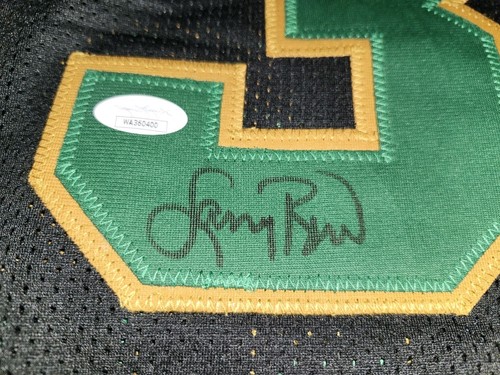 Larry Bird Hand Signed Basketball Jersey - Boston Celtics - Picture 3 of 13