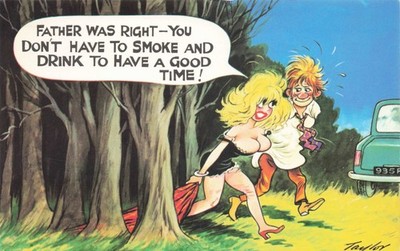 Vintage Bamforth Postcard No. 988 Comics SAUCY SEASIDE 1970s TAYLOR