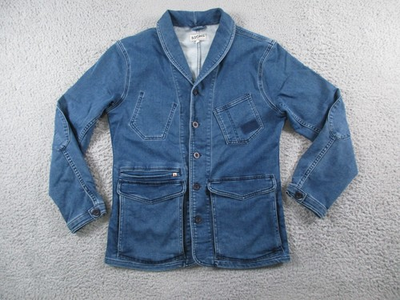 #ad And Sons Trading Company Jacket Mens Small Blue Chore Coat Naval Crafter Indigo $89.95