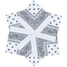 6 PCS 22x22 inch 100 Cotton Paisley Bandanas for Men Women Headband Scarf