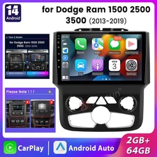 Apple CarPlay Android For Dodge Ram 1500 2500 3500 2013-2018 Car Stereo Radio BT