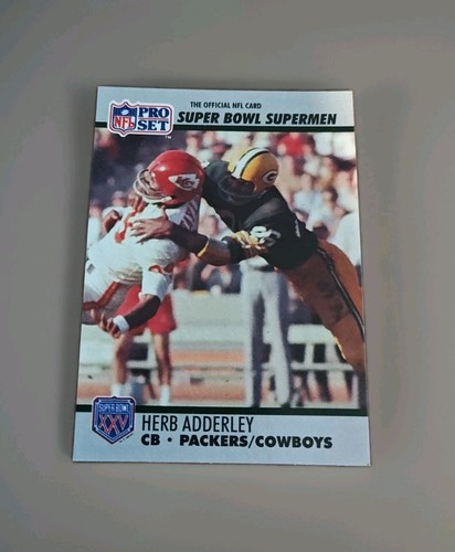 1990-91 Pro Set Super Bowl XXV #100 Herb Adderley NFL Green Bay Packers Vintage - Bild 1 von 2