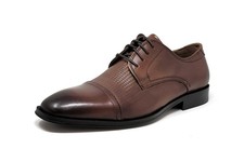 Florsheim Mens Belfast Cap Toe Oxford Wide Width -Cognac
