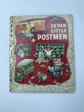 Seven Little Postmen Vintage 1st ed Little Golden Book Margaret Wise Brown 1952
