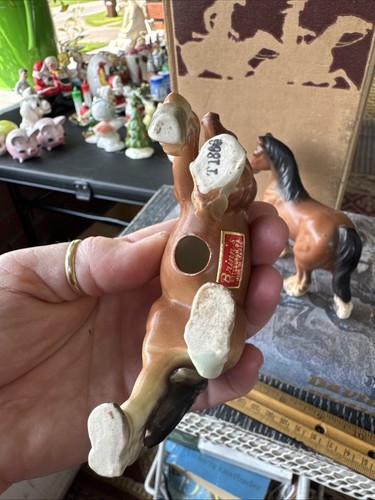 Brinn’s PA Salt And Pepper Shakers Clydesdale Horses 3 1/2” Tall GUC  - Picture 5 of 7