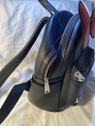 Loungefly x Studio GHIBLI Kiki’s Delivery Service Jiji Red Bow Backpack Preowned - Picture 2 of 15
