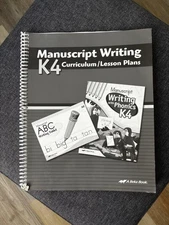 Abeka K4 Manuscript Lesson Plans