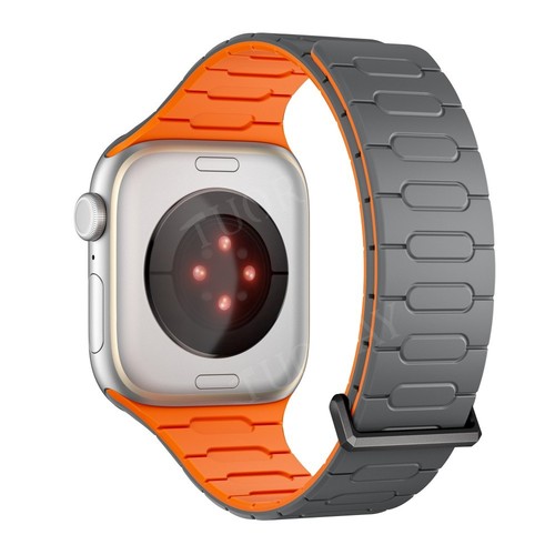 Magnetic Silicone Strap Band For Apple Watch Ultra 49mm 11 10 9 8 7 6 5 38-45mm - Picture 17 of 62