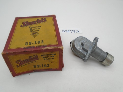 NOS Shurhit DS-102 1955-1958 Cadillac Buick Stude Headlight Dimmer Switch - Picture 1 of 7