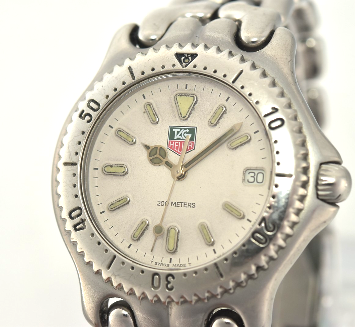 TAG Heuer Professional 200M ステンレススチール 時計 Tag Heuer Professional 200M Ladies White Dial Silver