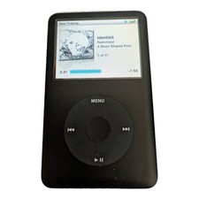Apple iPod Classic 80GB 6th Gen Thin Black | NEW Battery | Refurbished Tested