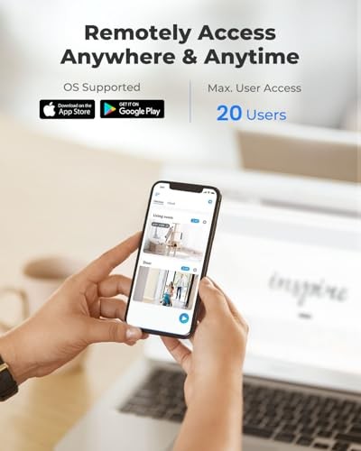  8CH 5MP Security Camera System, 4pcs Wired PoE Cameras for Home Security White - Picture 7 of 7