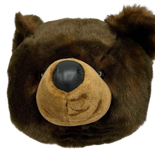 Braunbär Plüsch Trophäenkopf Wandbehang Halterung Stofftier Purr-fiction USA - Bild 18 von 24