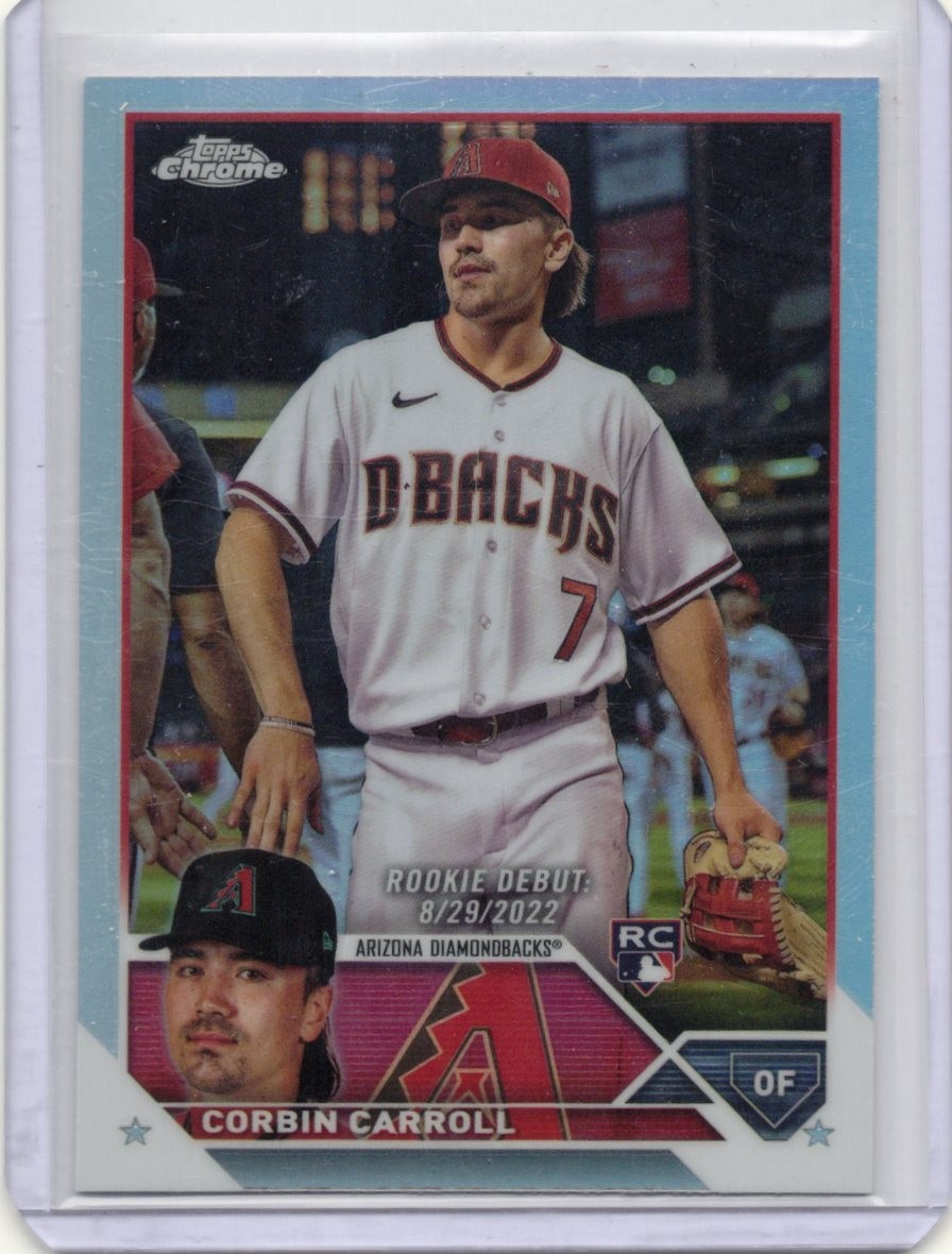 2023 Topps Chrome Update Series - Rookie Debut Corbin Carroll #USC220 Refractor