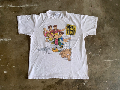 1990 VINTAGE 90s NEW KIDS ON THE BLOCK CARTOON TV SERIES T-SHIRT