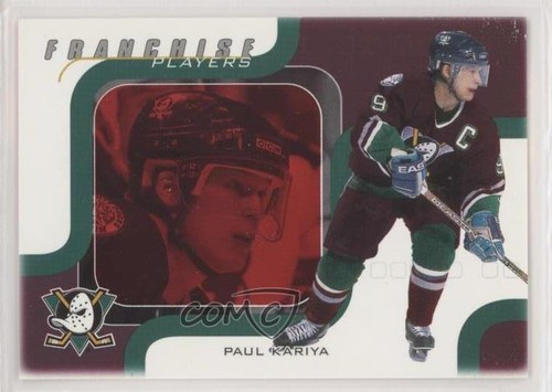 2002-03 ITG Be A Player Memorabilia Franchise Players Ruby /200 Paul Kariya HOF - Picture 1 of 4