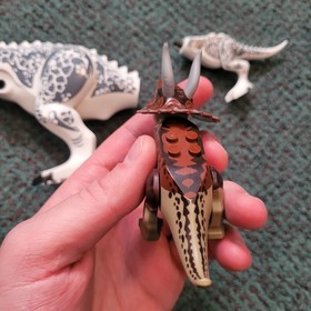 READ Jurassic World Indominus Rex White Custom Lego Dinosaur 75919 & OTHER PARTS