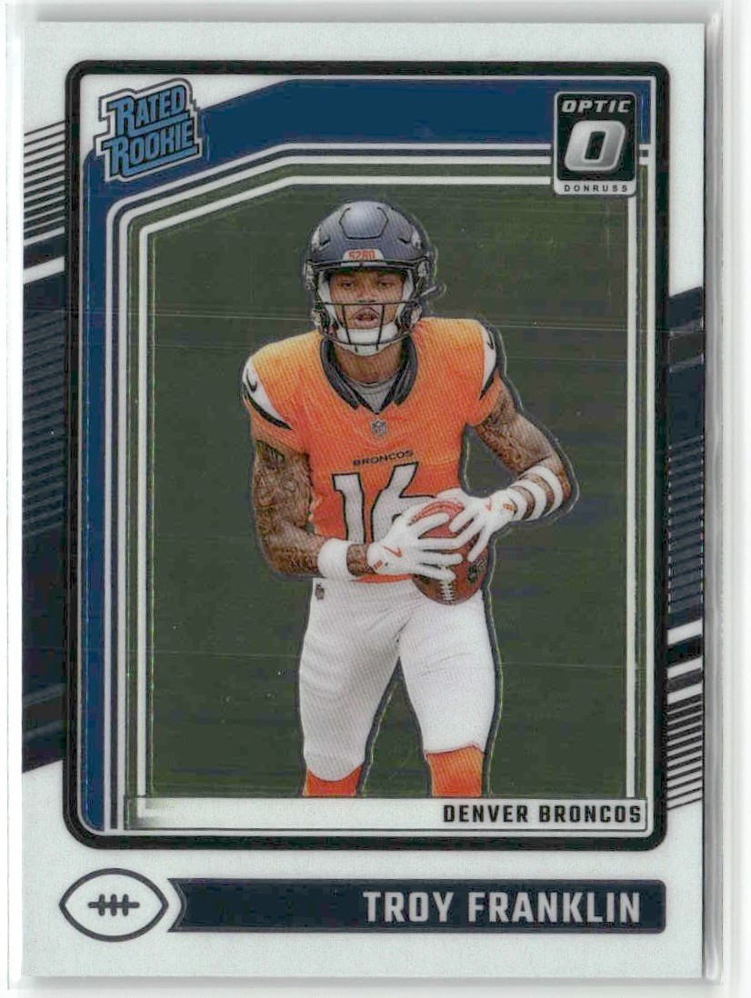 Troy Franklin RC 2024 Donruss Optic Denver Broncos #294
