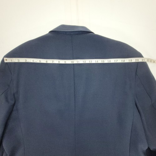 Vintage Orvis Hopsack Blazer Classic Blue Waterbury Gold Buttons 46L - Flaws - Picture 10 of 19