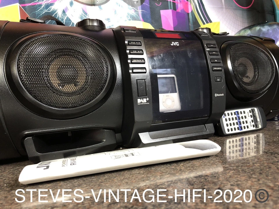 JVC RV-NB100B KABOOM DAB+, Bluetooth, CD, USB, IPod Dock, + FERNBEDIENUNG & IPOD L@@K.! - Bild 2 von 4