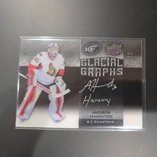 2015-16 Ice Glacial Graphs Black Inscriptions #62/75 Andrew Hammond HAMMY 