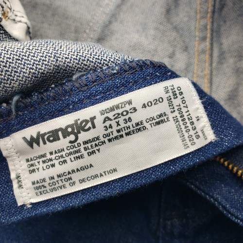 Wrangler 13MWZ Cowboy Cut Jeans Men’s 34x36 Blue Raw Denim Original Fit - Bild 15 von 15