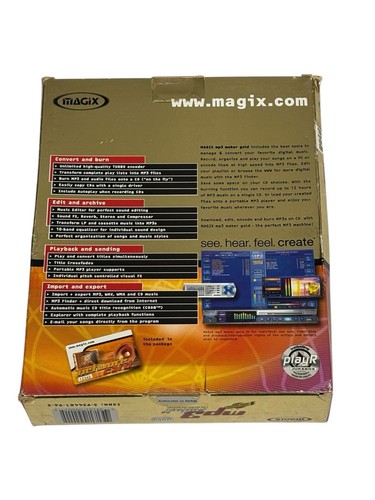 Magix MP3 Maker 2.0 Gold CD-ROM Microsoft Windows 95/98/2000/ME/NT - Picture 2 of 7