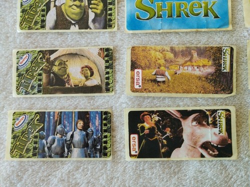 Involucri per gomme da masticare. Adesivi vintage 15 pezzi. Raro. Shrek. Ersa. Adesivo  - Foto 13 di 24
