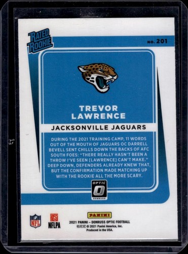 2021 Donruss Optic Trevor Lawrence 201 - Picture 2 of 2