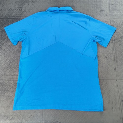 Ole Miss Rebels Polo Shirt Nike Dri Fit Power Blue Short Sleeve Men Large - Picture 10 of 12