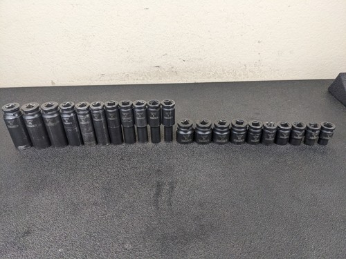 #bm507 Mac Expert 3/8" Drive Impact Socket Set 6 Point Metric Shallow / Deep - Picture 15 of 22