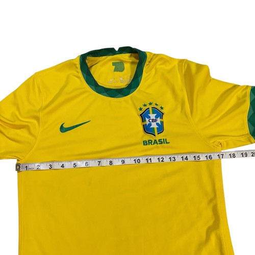 Nike Brasil CBF 2020Soccer Jersey Brazil National Team Yellow Dri-Fit XS - Picture 7 of 8