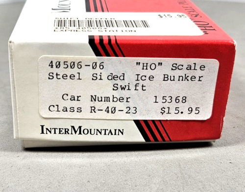 HO Scale InterMountain Steel Sided Reefer Ice Bunker SWIFT Refrigerator Line - Picture 4 of 5