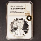 2013  W Silver American Eagle NGC PF70 Ultra Cameo Everest SELECTION G1764