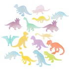16 Pcs Dinosaur Glow The Dark Party Favors Small Plastic Dinosaurs