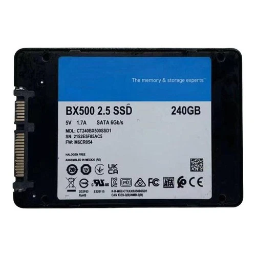SSD Solid State Drive 2.5'' 240GB 275GB For Crucia MX300 BX200 BX500