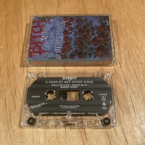 Bitch - A Rose By Any Other Name CASSETTE TAPE 1st US issue betsy girlschool - Picture 1 of 3