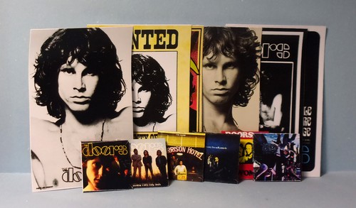Puppenhaus Miniatur Maßstab 1:12 - The Doors - 6 Albumhüllen und 6 Poster - Bild 1 von 7