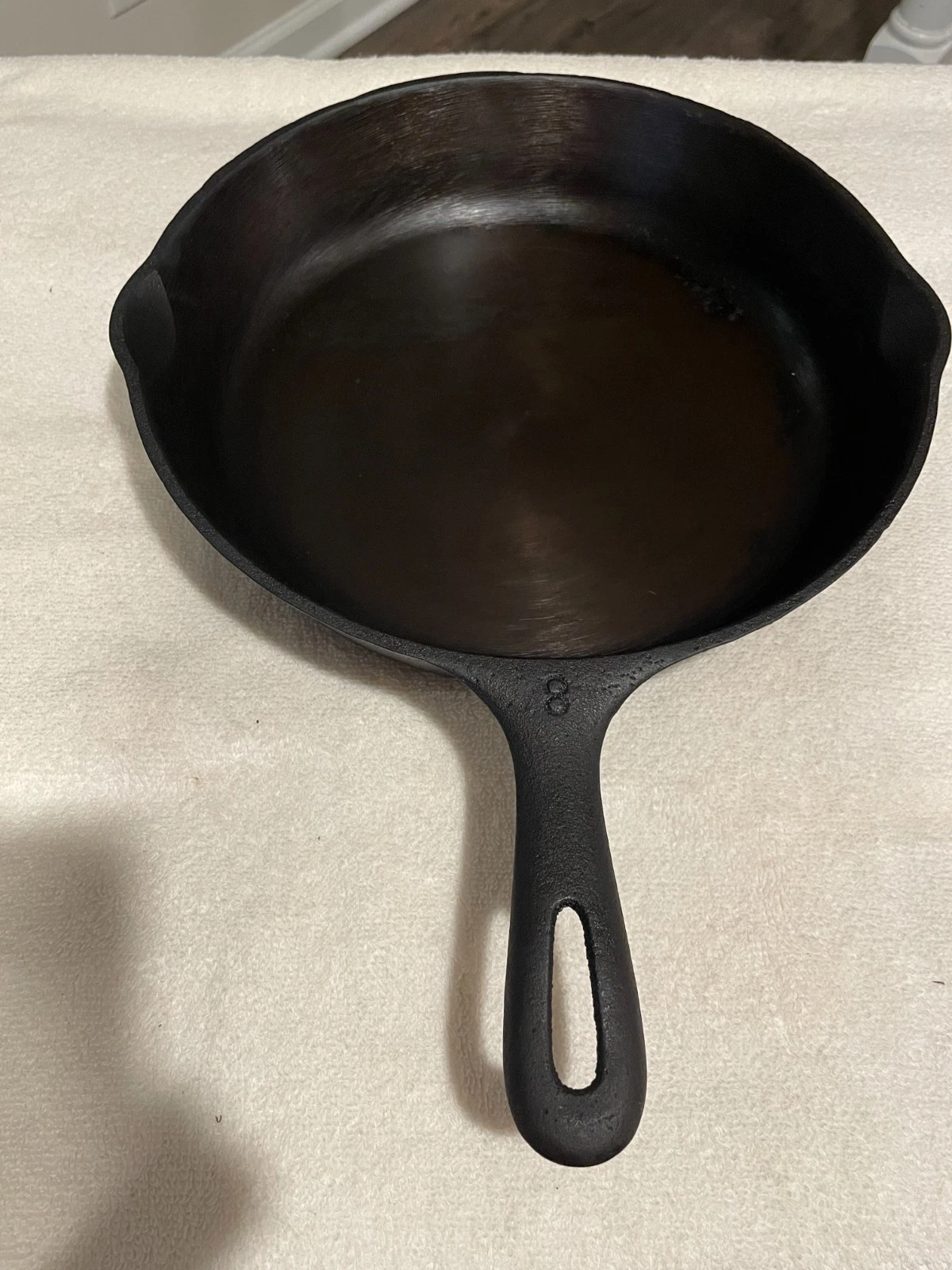Wagner Ware #8 10.5” K Mold Mark Vintage Cast Iron Skillet Restored